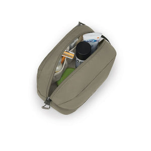 Osprey Daylite Toiletry Kit Tan Concrete grijze toilettas met handige ophanghaak en interne organisatievakken
