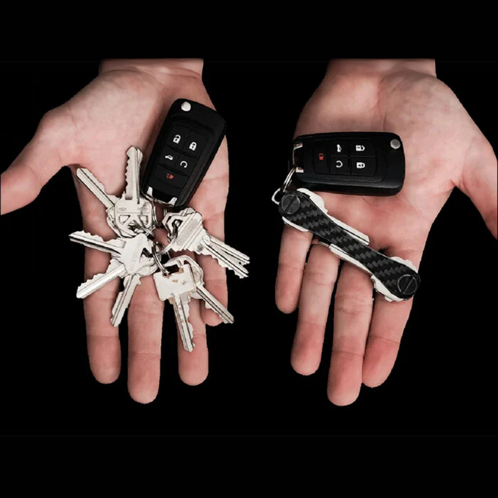 Keysmart Compact Keyholder Carbon Fiber 3K - Outdoor Food