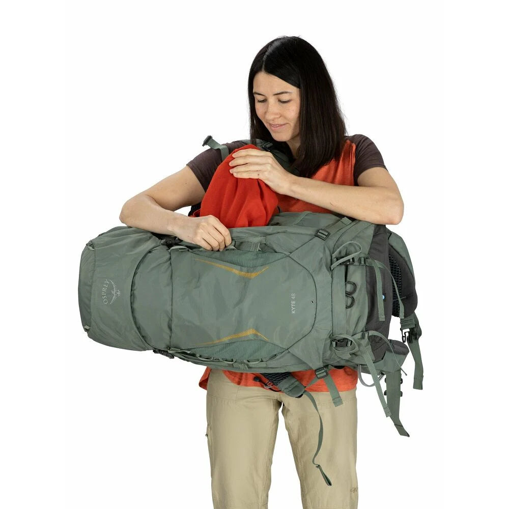 Osprey Kyte 48 Rocky Brook Green WM-L comfortabele groene dames trekkingrugzak van 48 liter met AirScape rugpand