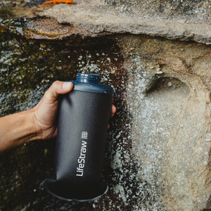 LifeStraw Peak Collapsible Bottle Squeeze Bottle met filter 650ml - Outdoor Food