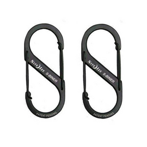 Nite Ize S-biner Karabijnhaak 2-pack Zwart - Outdoor Food