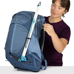 Osprey Sirrus 24 Medium Grey OS ademende grijze dames wandelrugzak van 24 liter met AirSpeed rugpand en regenhoes