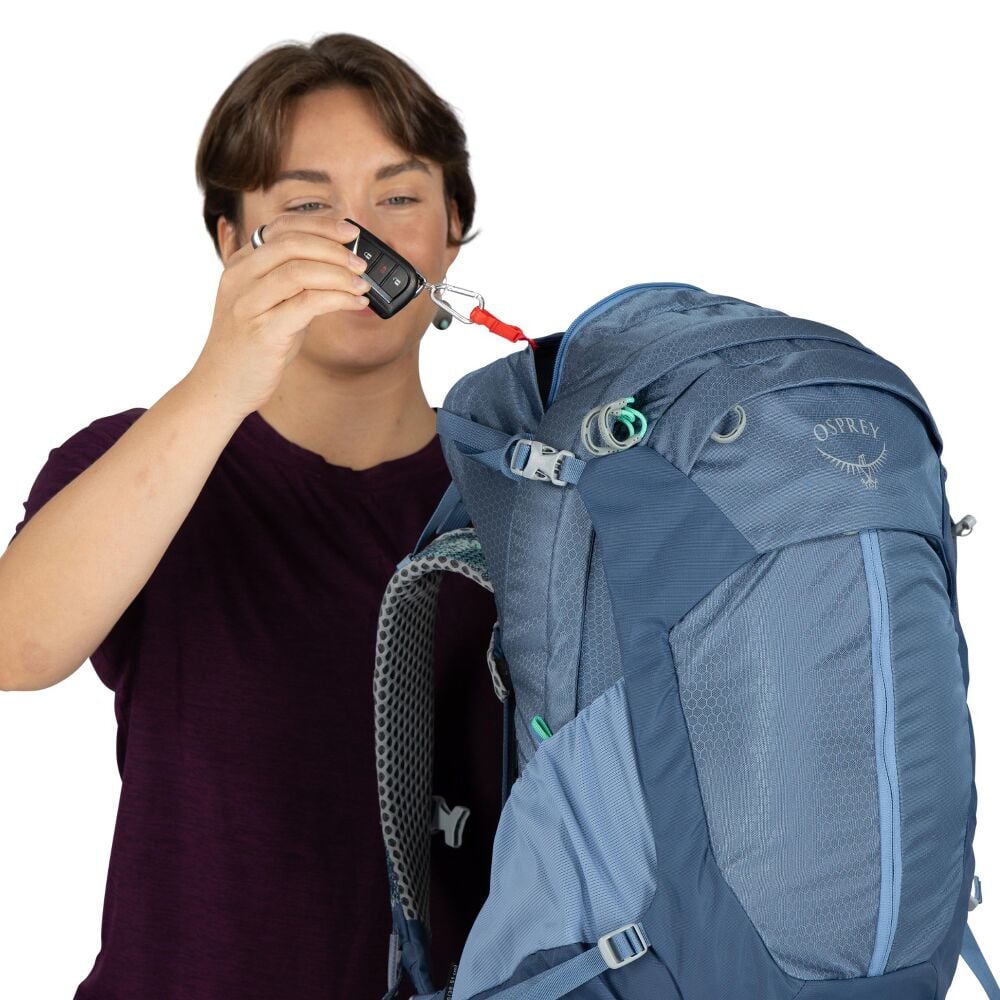 Osprey Sirrus 24 Medium Grey OS ademende grijze dames wandelrugzak van 24 liter met AirSpeed rugpand en regenhoes