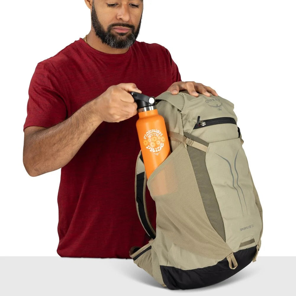 Osprey Sportlite 22 Olive Tan OS lichtgewicht olijfgroene wandelrugzak van 22 liter met ademend rugpand