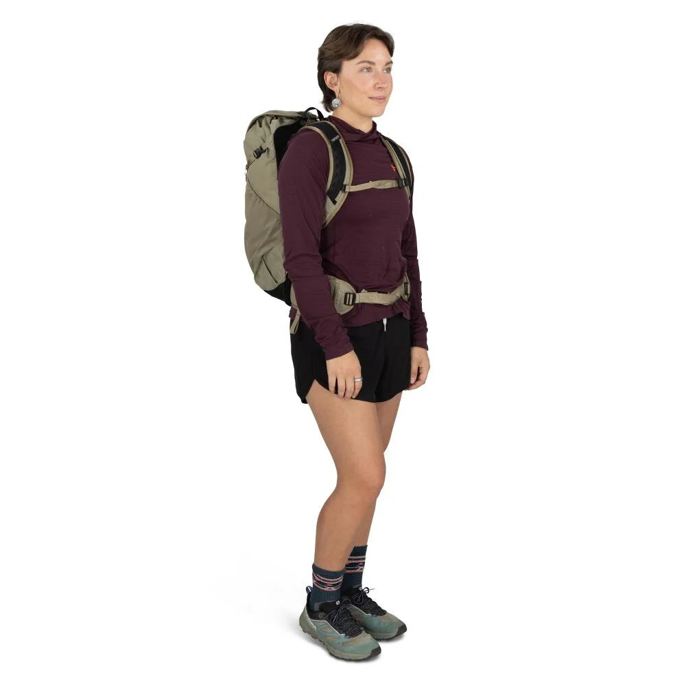 Osprey Sportlite 22 Olive Tan OS lichtgewicht olijfgroene wandelrugzak van 22 liter met ademend rugpand