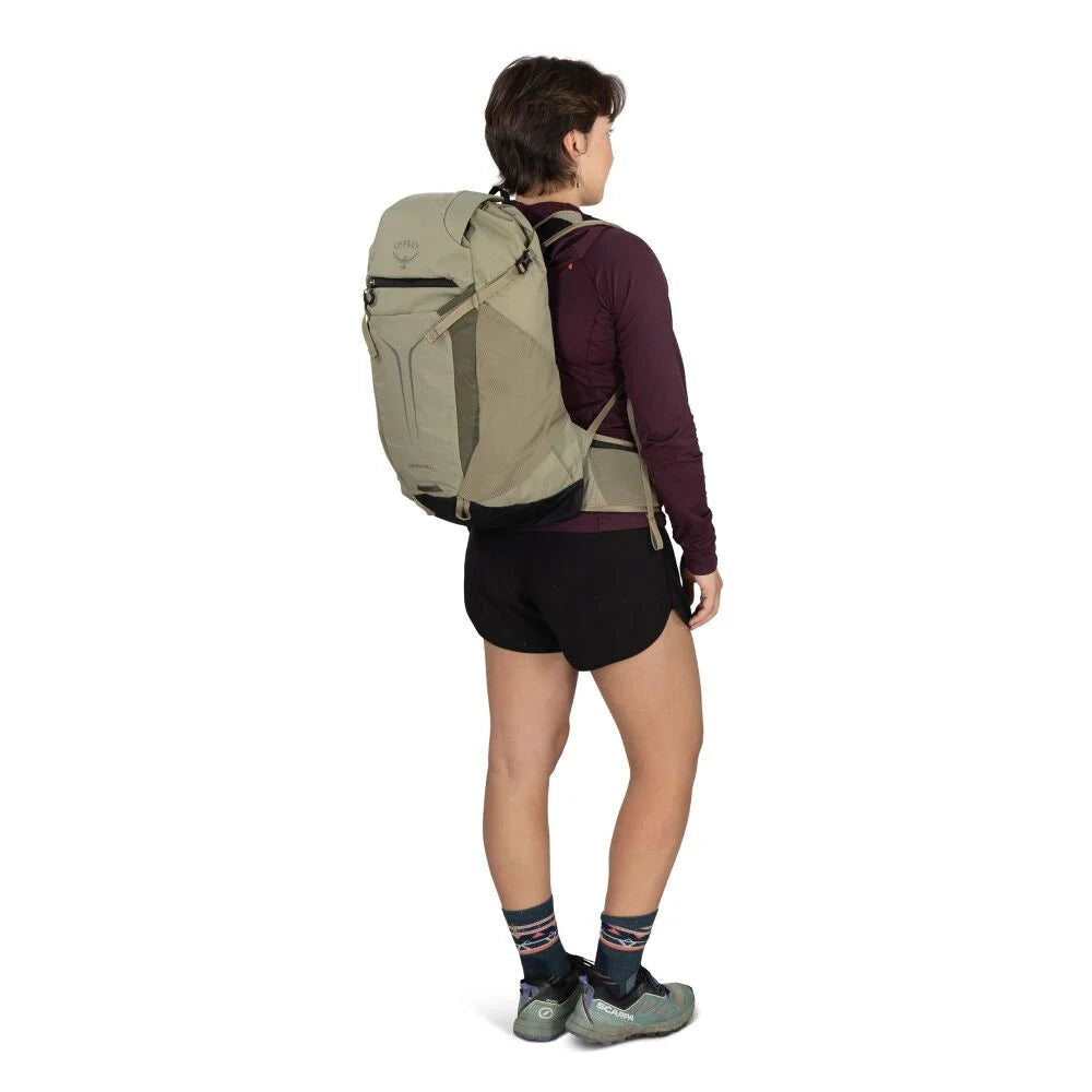 Osprey Sportlite 22 Olive Tan OS lichtgewicht olijfgroene wandelrugzak van 22 liter met ademend rugpand