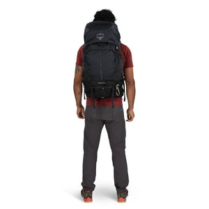 Osprey Stratos 34 Raven Black OS ademende zwarte heren wandelrugzak van 34 liter met AirSpeed rugpand